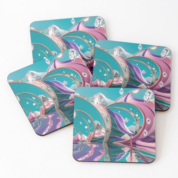 Item preview, Surreal Crystal Arches in Dreamscape Peaks designed and sold by Harmonic_Layers.