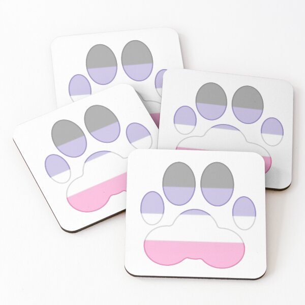 Item preview, LGBT Pride paws, cupiosexual designed and sold by EchoSkyArt.