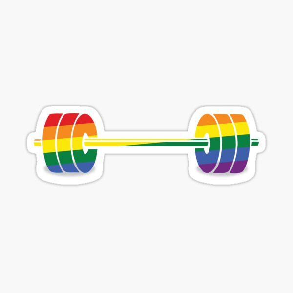 Item preview, Pride Rainbow Barbell  designed and sold by SusanaDesigns.