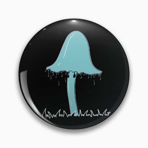 Item preview, Inky Cap Mushrooms - Black Background designed and sold by The Abysmall.