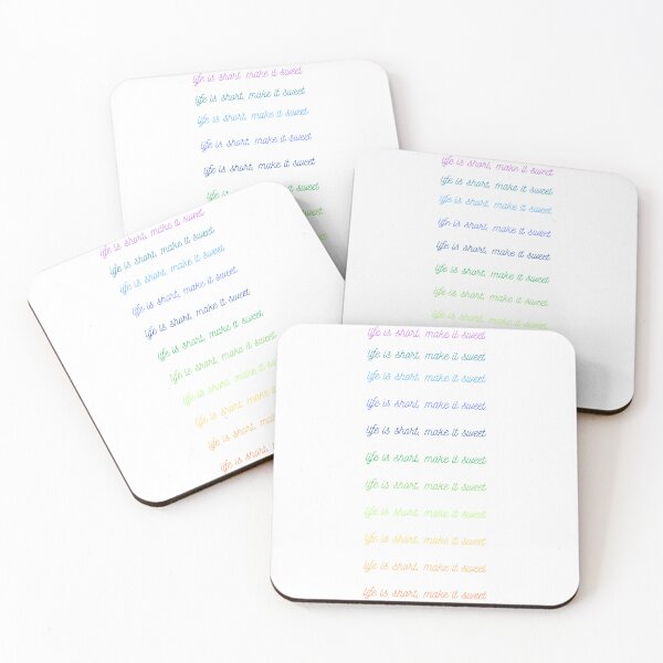 Item preview, life is short, make it sweet designed and sold by InfiniteSticker.
