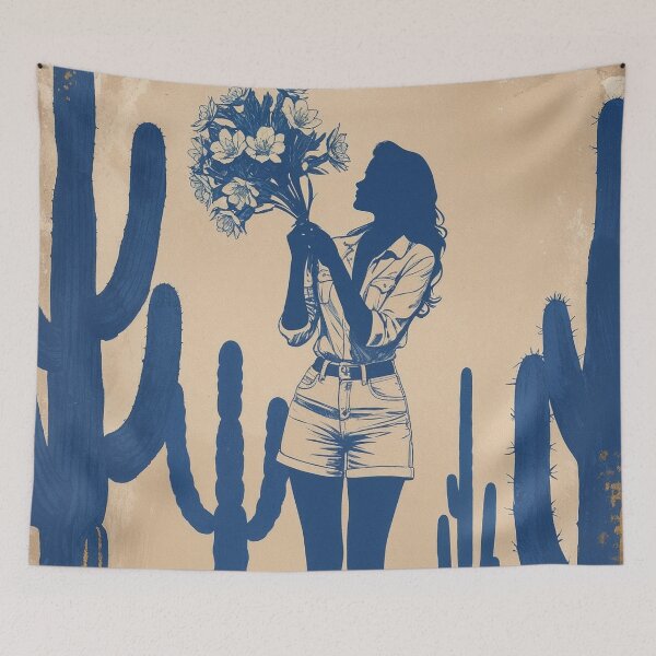Item preview, American Southwest Art, Faceless Portrait, Arizona Cactus designed and sold by NatashaSokolova.