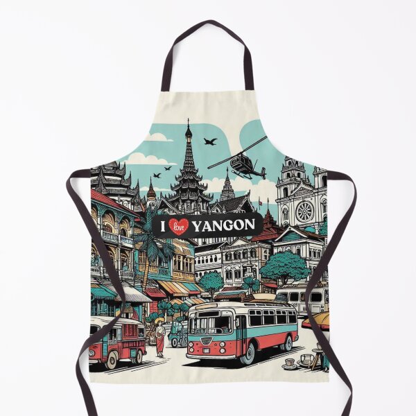 Item preview, Yangon City Myanmar Design – Perfect for Vacation Lovers, Culture Fans & Urban Travel Accessories designed and sold by knalpot-design.