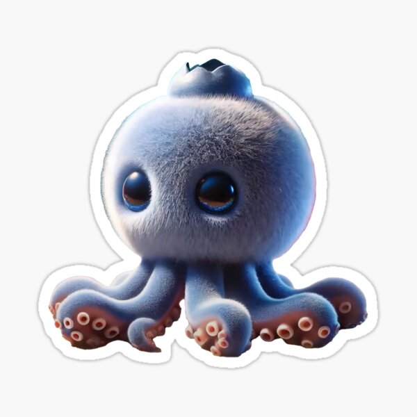Item preview, HD Italian Brainrot: Blueberrinni Octopussini designed and sold by DocciaBober.