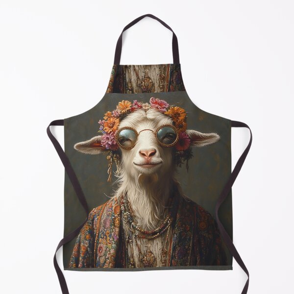 Artikelvorschau, Hippie Mode Ziege - Tierkunst entworfen und verkauft von Chrisjeffries24.
