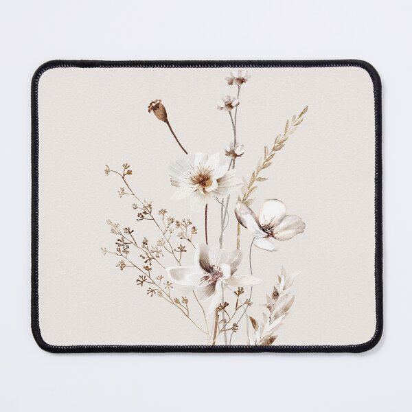 Item preview, Neutral Beige Wall Art Print, Botanical Watercolor Art, Wildflowers, Art by Synplus designed and sold by synplus.