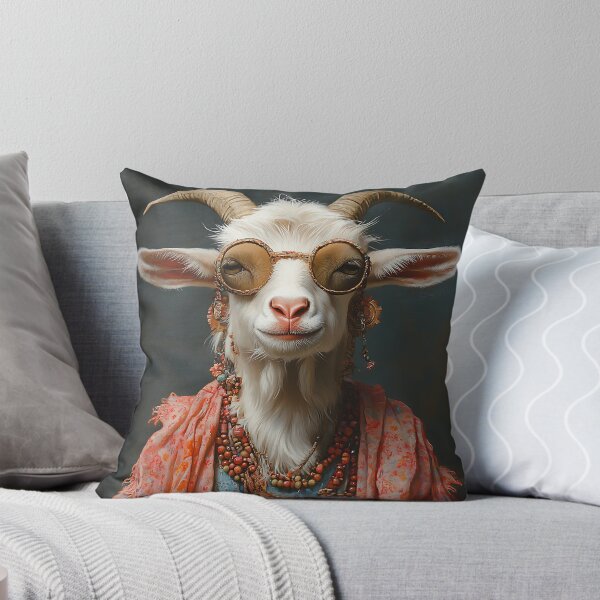 Item preview, Cool Hippie Fashion Goat - Animal Art designed and sold by Chrisjeffries24.