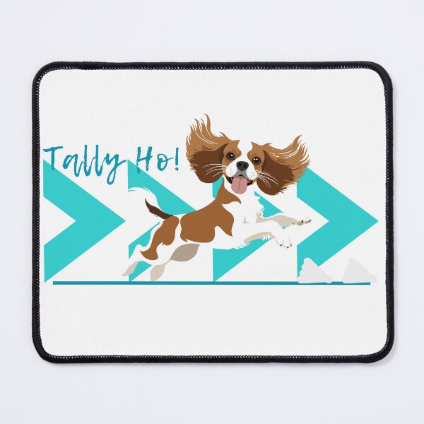 Item preview, Cavalier King Charles Spaniel Fast CAT Lure Coursing Tally Ho designed and sold by Mop Dog Designs.