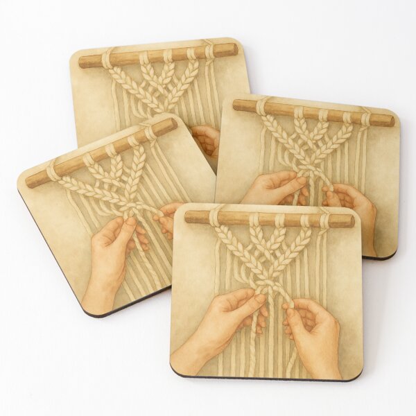 Item preview, Macrame Wall Hanging Craft in Progress designed and sold by Lacritsa .
