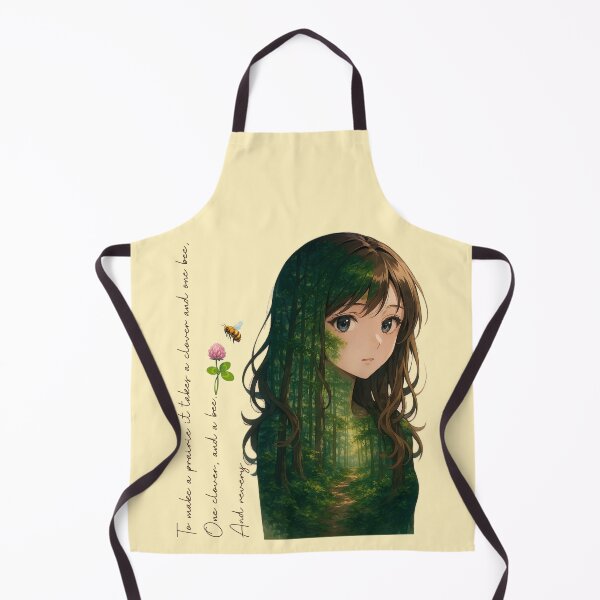 Item preview, Anime Forest Dreamscape: A Clover, a Bee, and a Girl's Revery in Nature designed and sold by Pandositive.