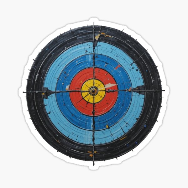 Item preview, Retro archery target, vintage archery target  designed and sold by chocajib.