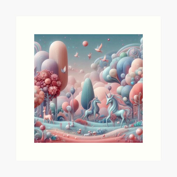 Item preview, Pastel Alien World and Unicorn designed and sold by shanblue6.