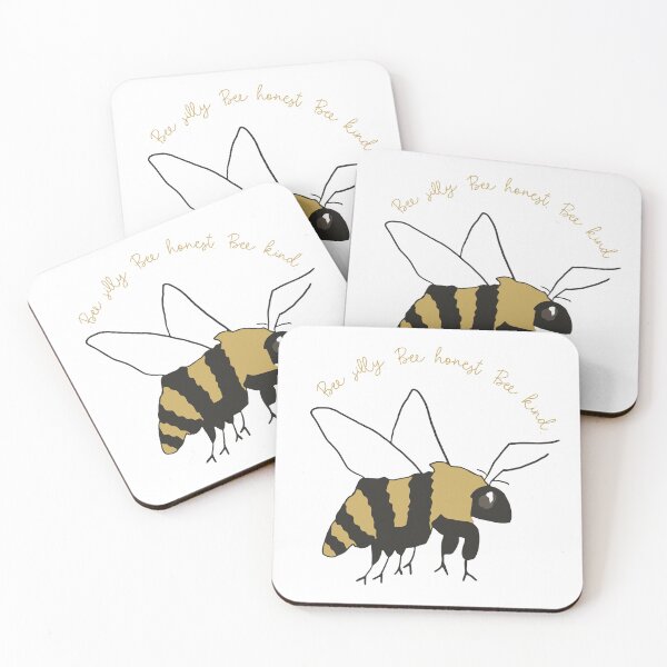 Item preview, Hand-Drawn Bee with Kindness Quote | Be Silly Be Honest Be Kind designed and sold by Honeyfield Design Co. .