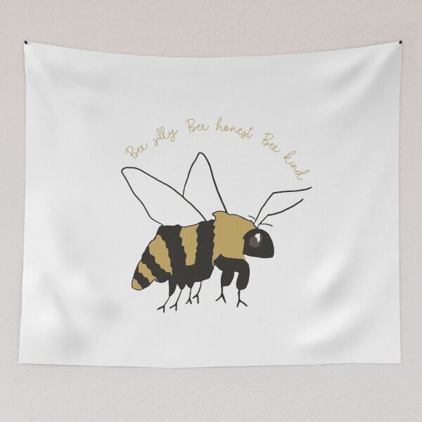 Item preview, Hand-Drawn Bee with Kindness Quote | Be Silly Be Honest Be Kind designed and sold by Honeyfield Design Co. .