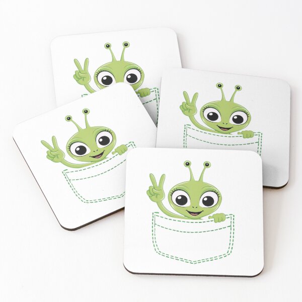 Item preview, Alien Peace Pocket Ufo  designed and sold by ArtFromBeyond.