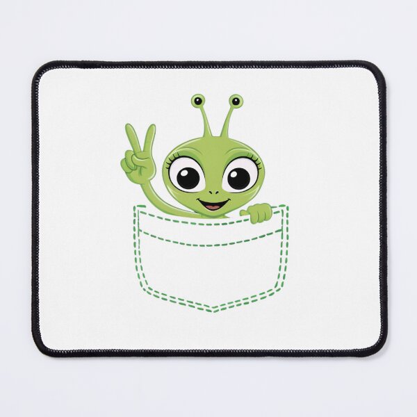 Item preview, Alien Peace Pocket Ufo designed and sold by ArtFromBeyond.