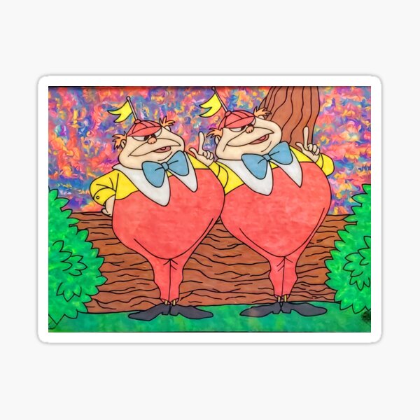 Tweedle Dee & Tweedle Dum Sticker