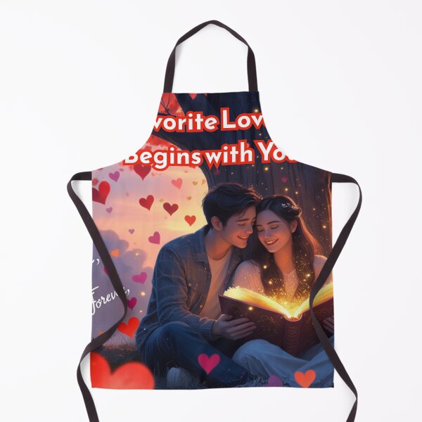 Item preview, My Favorite Love Story Begins with You – Romantic Couple Illustration designed and sold by COZY NEST.