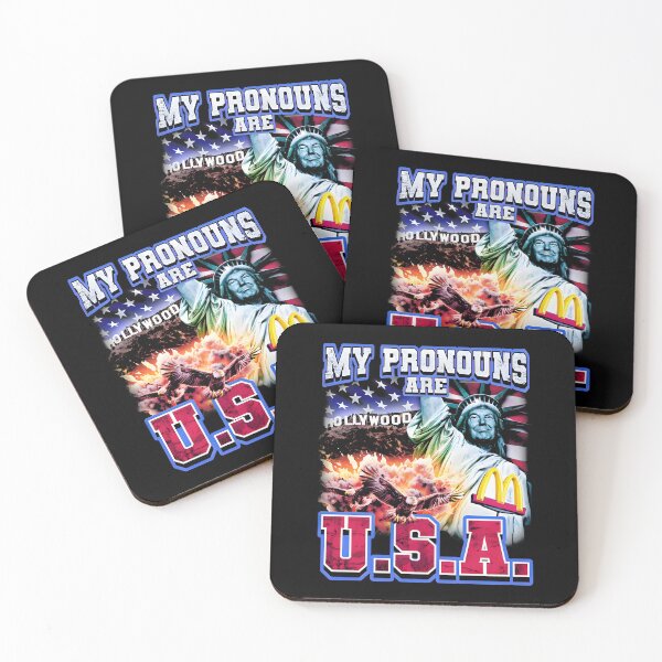 Item preview, My Pronouns Are U.S.A. Graphic designed and sold by DankThreads.