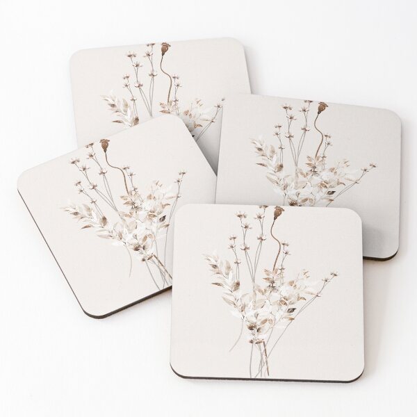 Item preview, Neutral Beige Wall Art Print, Botanical Watercolor Art 2, Wildflowers, Art by Synplus designed and sold by synplus.