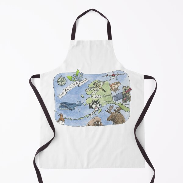 Item preview, Map of Alaska - State Map designed and sold by Platinumfrog.