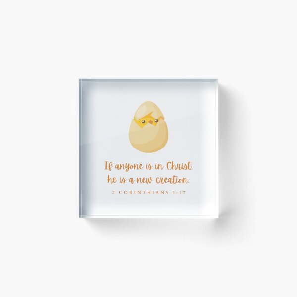 Item preview, Christian Easter Chick, Cute Easter Coffee, Easter for Kids, Corinthians Bible Verse, Easter Decorations and Basket designed and sold by InHisImageGifts.