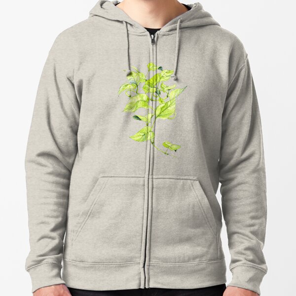 Devils Ivy Illustration Zipped Hoodie