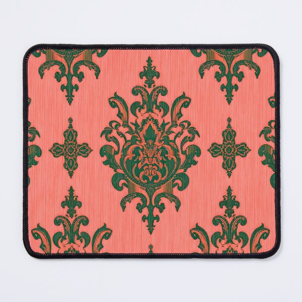 Item preview, Salmon & Green Antiquarian Damask designed and sold by DesignsByPrnces.