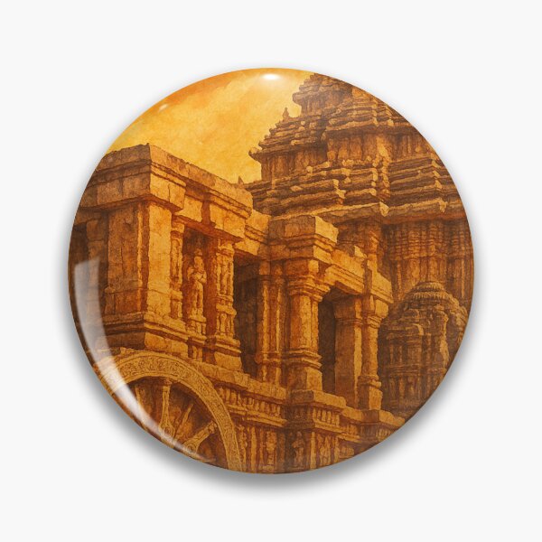 Item preview, Konark Sun Temple Odisha Stone Wheel Monument designed and sold by Aryabek.