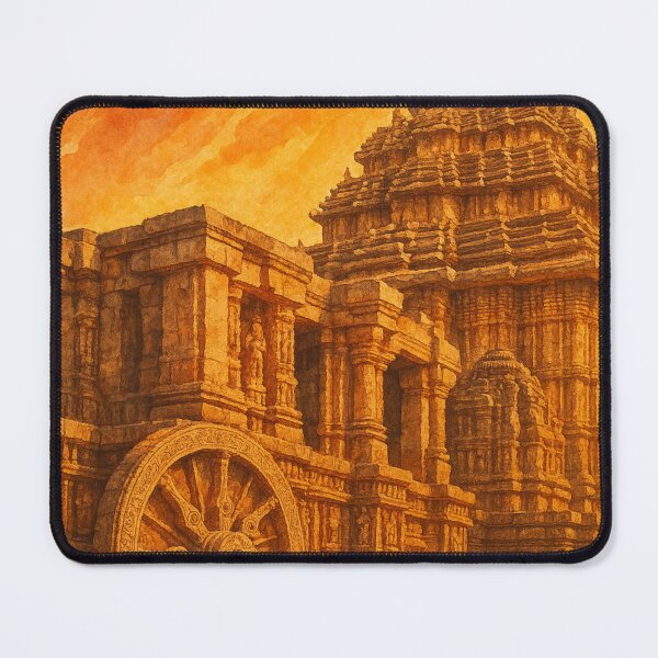 Item preview, Konark Sun Temple Odisha Stone Wheel Monument designed and sold by Aryabek.