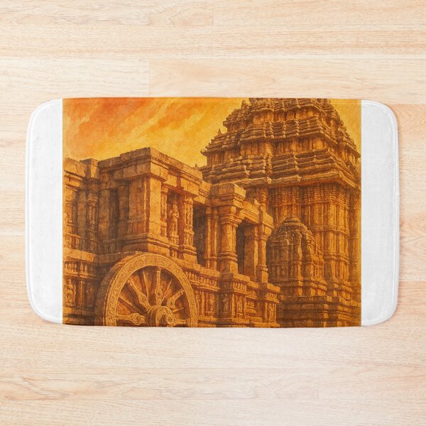 Item preview, Konark Sun Temple Odisha Stone Wheel Monument designed and sold by Aryabek.