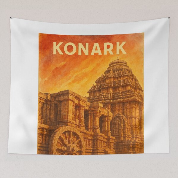 Item preview, Konark Sun Temple Odisha Stone Wheel Monument designed and sold by Aryabek.
