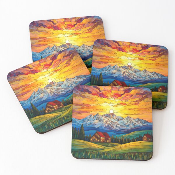 Item preview, Sunset Serenity: A Mosaic of Nature's Beauty designed and sold by Nimrodious.
