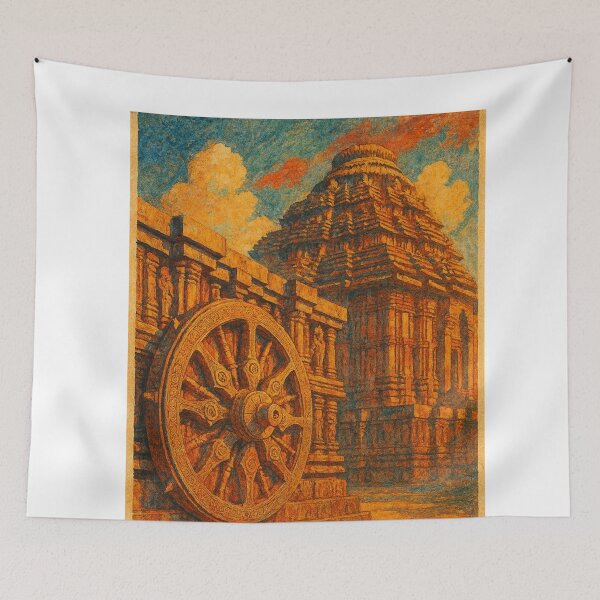 Item preview, Konark Sun Temple at Sunset Kalinga Dynasty Odisha designed and sold by Aryabek.