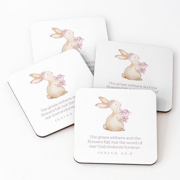 Item preview, Easter Bunny, Isaiah Bible Verse for Kids, Isaiah 40:8, Cute Christian Scripture Gifts, Scriptures For Easter designed and sold by InHisImageGifts.