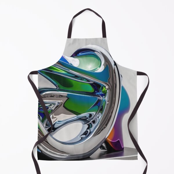 Item preview, Futuristic Chrome Abstract in Blue, Green, and Purple designed and sold by Harmonic_Layers.