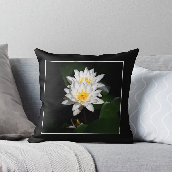 Item preview, Duet of white water lilies close up designed and sold by Maryna Gumenyuk.