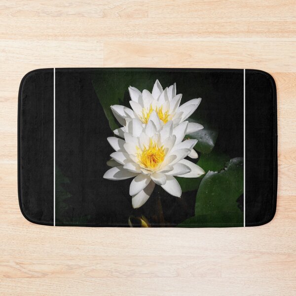 Item preview, Duet of white water lilies close up designed and sold by Maryna Gumenyuk.