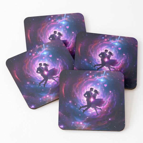 Item preview, Interstellar Romance in Cosmic Space - Dreamlike Love Among the Stars designed and sold by amithachapa.