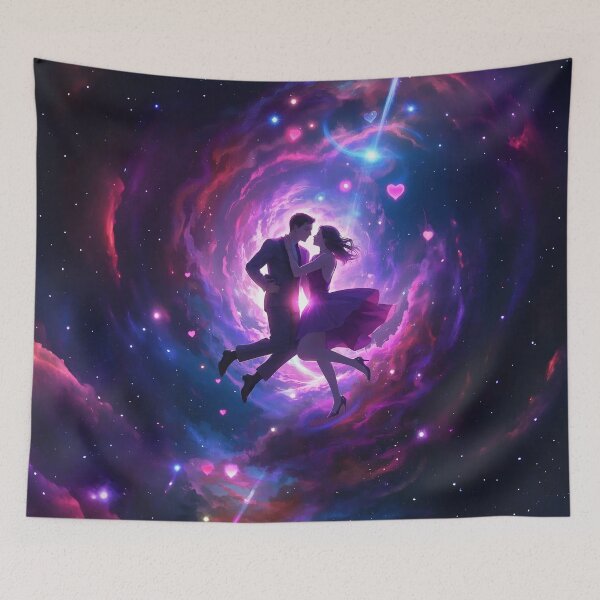 Item preview, Interstellar Romance in Cosmic Space - Dreamlike Love Among the Stars designed and sold by amithachapa.
