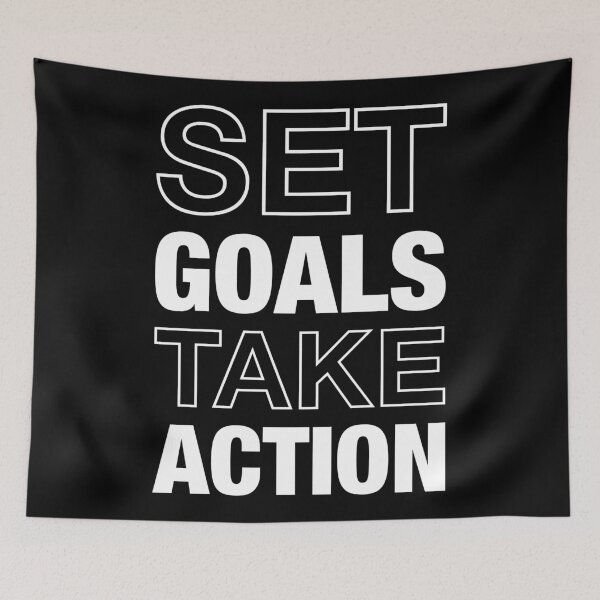 Item preview, Set Goals, Take Action - Gym Success Hustle Motivation designed and sold by chantastical.