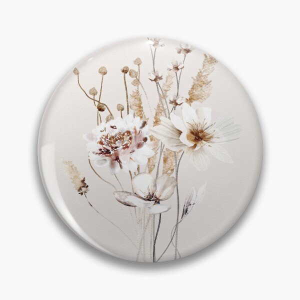 Item preview, Neutral Beige Wall Art Print, Botanical Watercolor Art 3, Wildflowers, Art by Synplus designed and sold by synplus.