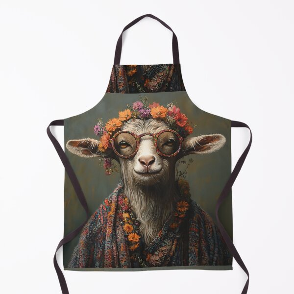Artikelvorschau, Coole Hippie-Mode Ziege - Tierkunst entworfen und verkauft von Chrisjeffries24.