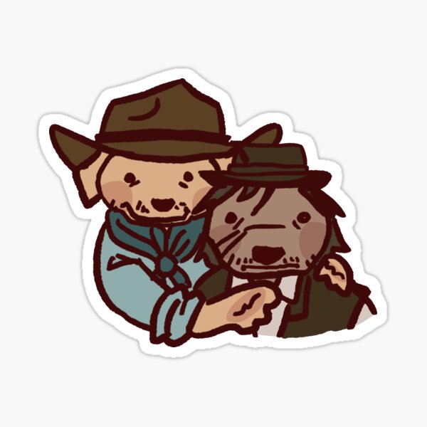 Vista previa del artículo con la obra «Arthur + John Doggies», diseñado y vendido por Lampoest.