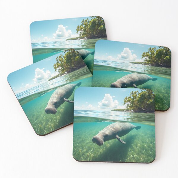 Item preview, manatee swimming designed and sold by InezPhotography.