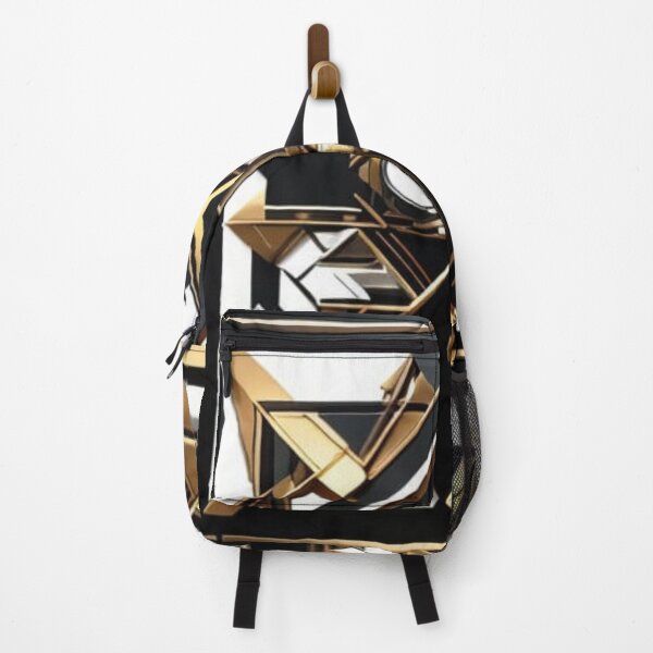 Item preview, Futuristic Geometric Design in Gold and Black designed and sold by Harmonic_Layers.