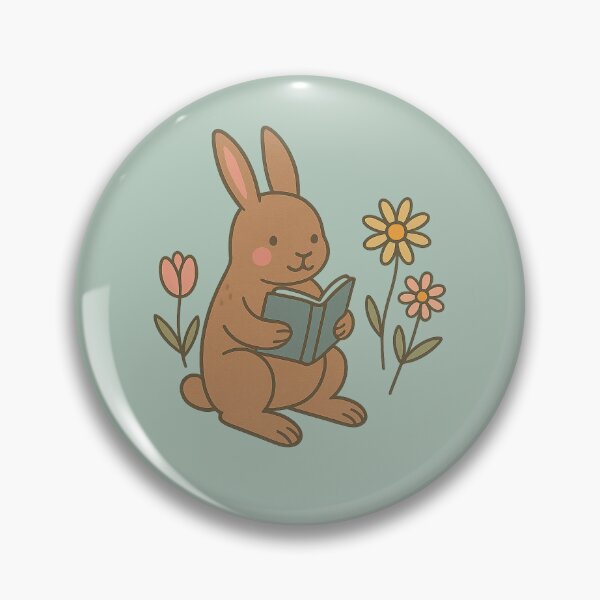 Item preview, Easter Bunny Reading a Book – Cute Spring Rabbit Sticker designed and sold by Koticmak Store.