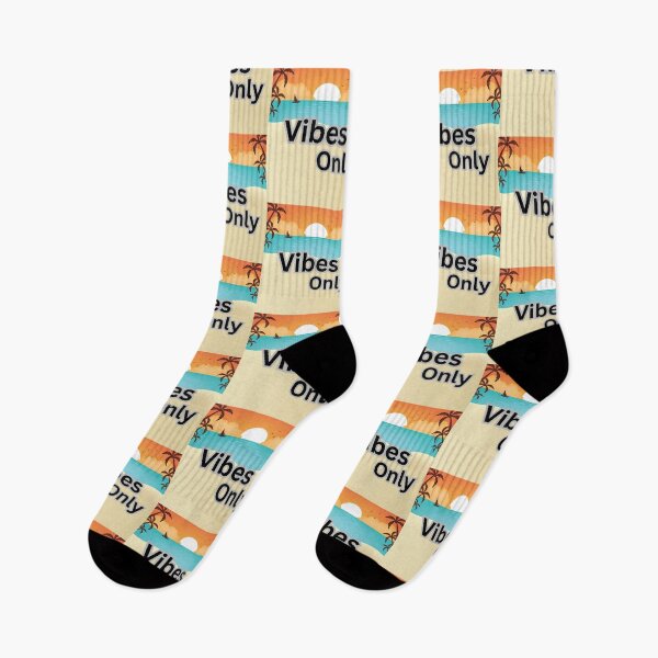 Item preview, Vibes Only – Retro Beach Sunset Aesthetic designed and sold by WildPetal.