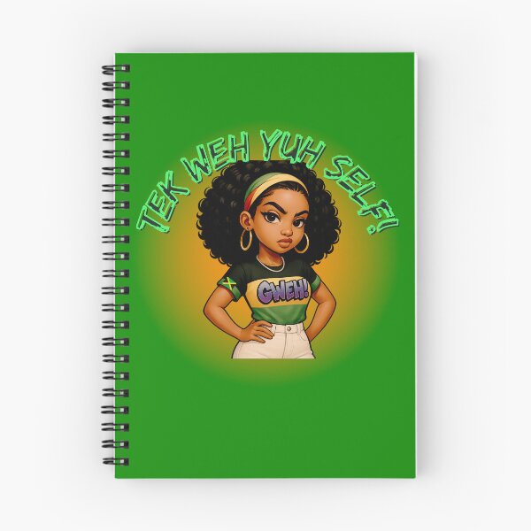 Item preview, "Tek Weh Yuh Self" Jamaican Patois Design with Fierce Woman Illustration designed and sold by Ms.Ranty.