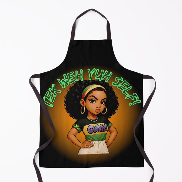 Item preview, "Tek Weh Yuh Self" Jamaican Patois Design with Fierce Woman Illustration designed and sold by Ms.Ranty.